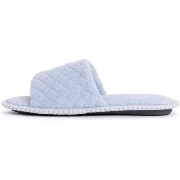 MUK LUKS Womens Sally Micro Chenille SlipperFreesia Blue