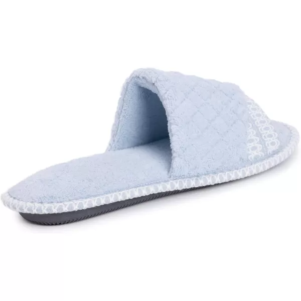 MUK LUKS Womens Sally Micro Chenille SlipperFreesia Blue