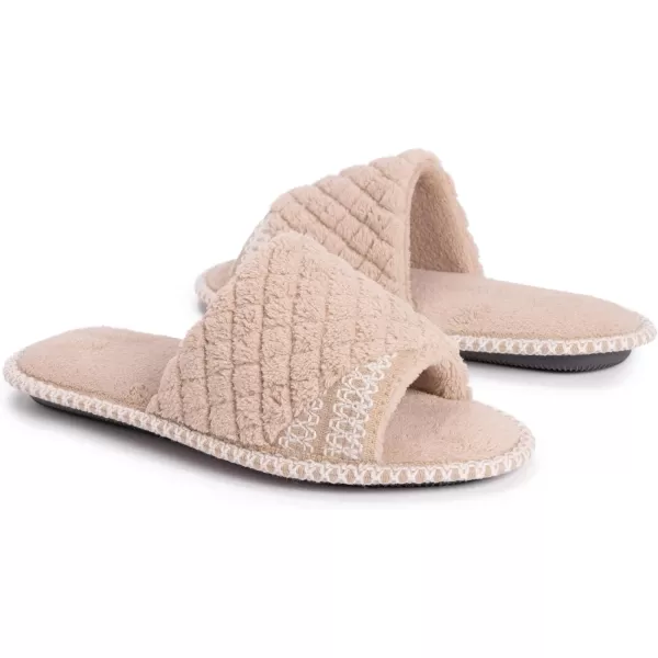 MUK LUKS Womens Sally Micro Chenille SlipperHoney Wheat