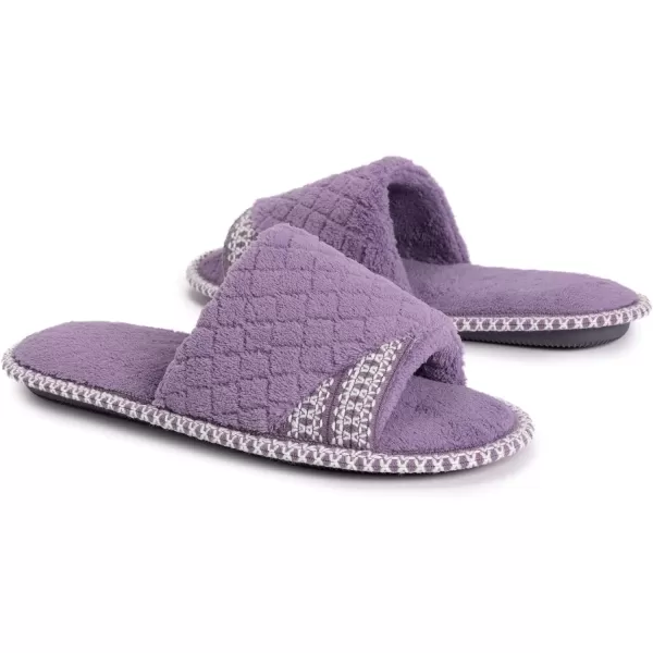 MUK LUKS Womens Sally Micro Chenille SlipperLilac