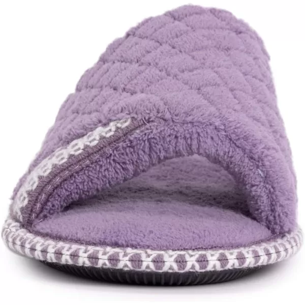 MUK LUKS Womens Sally Micro Chenille SlipperLilac