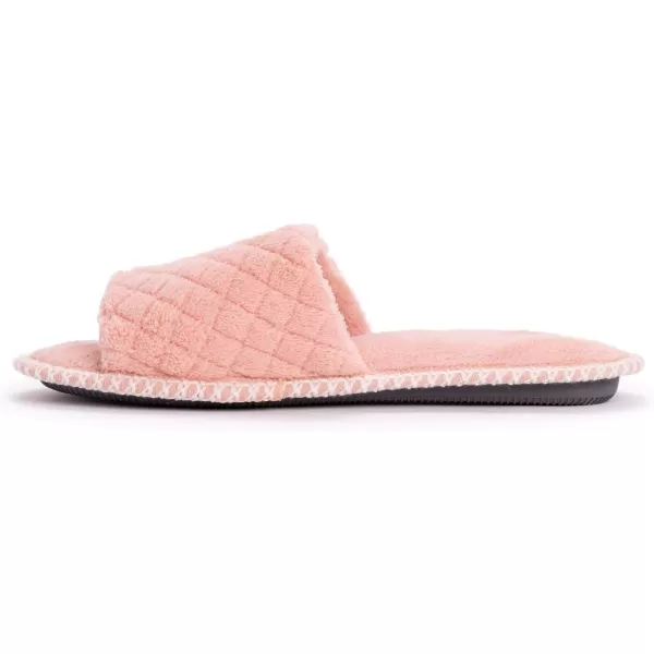 MUK LUKS Womens Sally Micro Chenille SlipperRose Gold