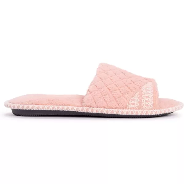 MUK LUKS Womens Sally Micro Chenille SlipperRose Gold