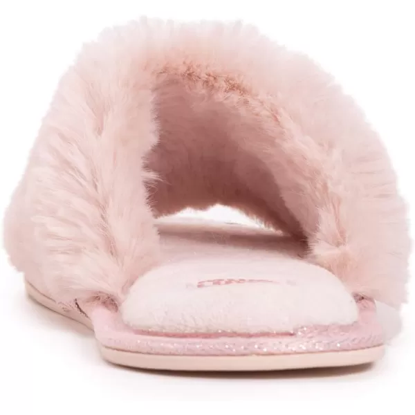 MUK LUKS Womens Sariah Slide SlipperSnow WhiteBlush