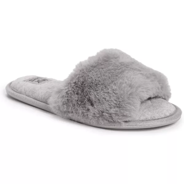 MUK LUKS Womens Sariah Slide SlipperSnow WhiteGrey