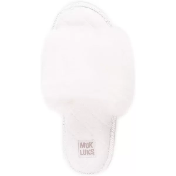 MUK LUKS Womens Sariah Slide SlipperSnow WhiteSnow White