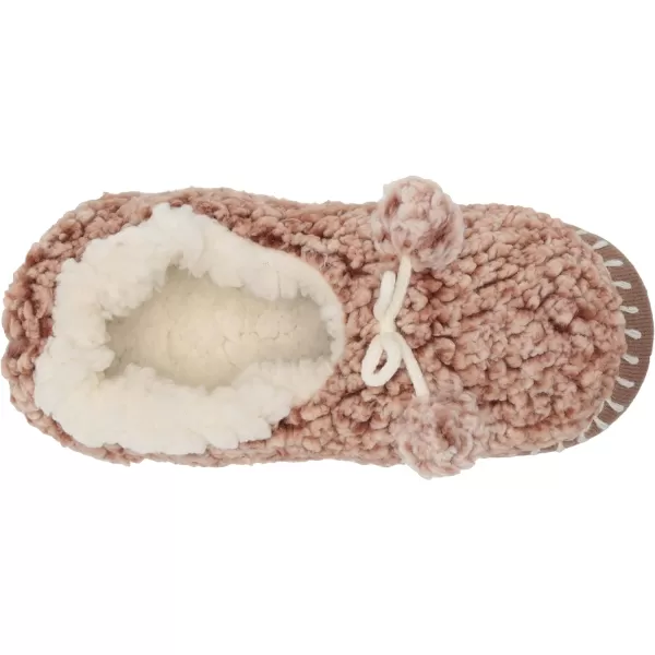 MUK LUKS Womens Sherpa Ballerina SlipperBrown