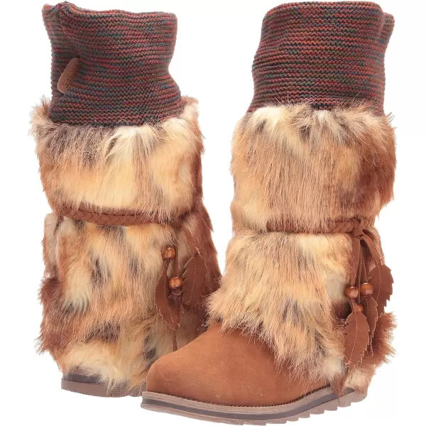 MUK LUKS Womens Sigrid Leela Fashion BootCognac