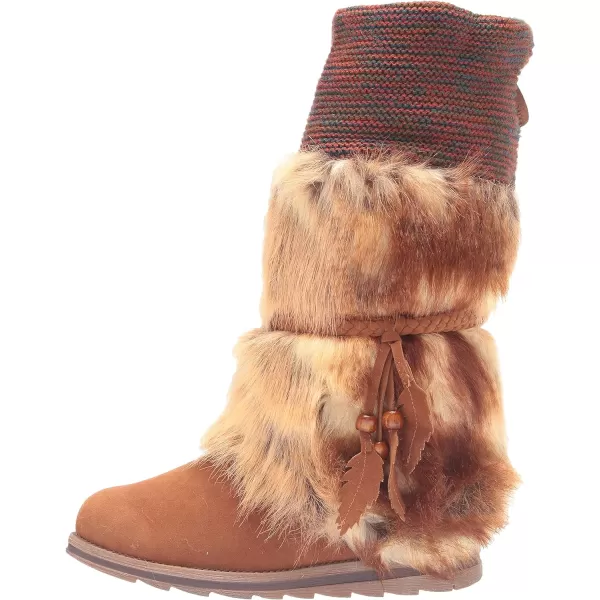 MUK LUKS Womens Sigrid Leela Fashion BootCognac