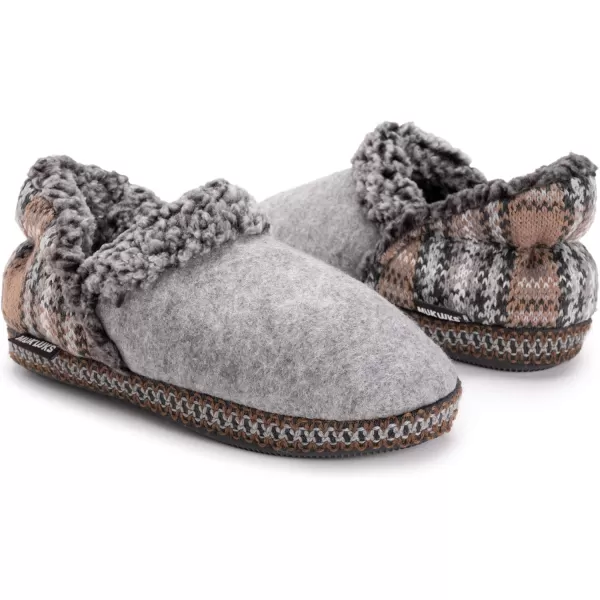 MUK LUKS Womens Slip on SlipperDark Grey