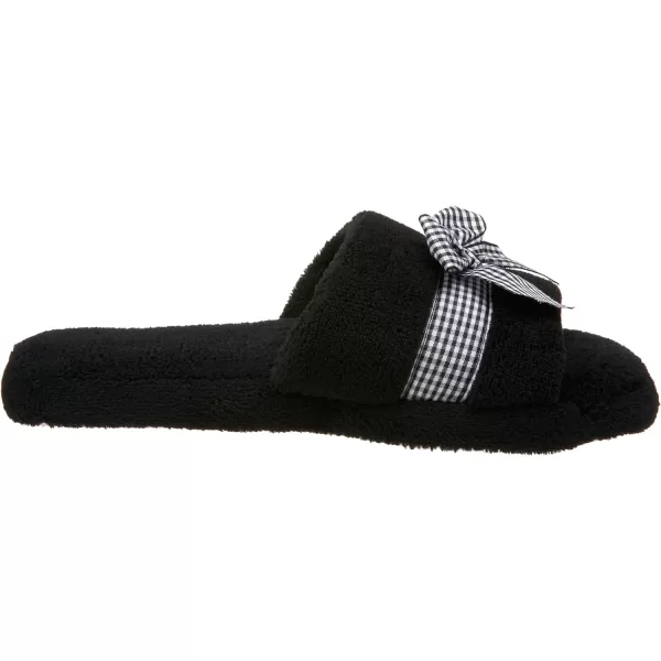 MUK LUKS Womens Soft Ones Micro Chenille OpenToe ScuffBlack