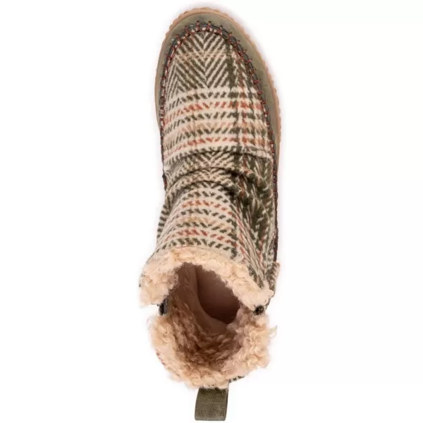 MUK LUKS Womens Street Richmond BootsOlive Plaid