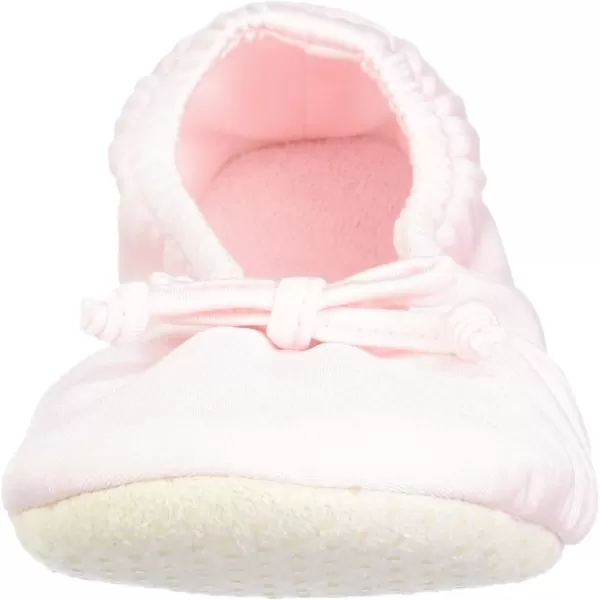 MUK LUKS Womens Stretch Satin Ballerina SlipperPink