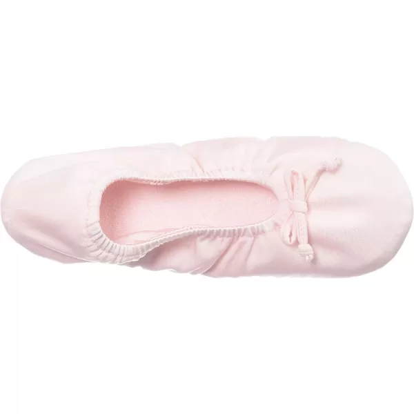 MUK LUKS Womens Stretch Satin Ballerina SlipperPink