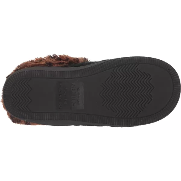 MUK LUKS Womens Suzanne Clog SlippersBlackLeopard