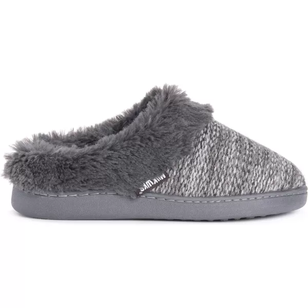 MUK LUKS Womens Suzanne Clog SlippersCharcoal