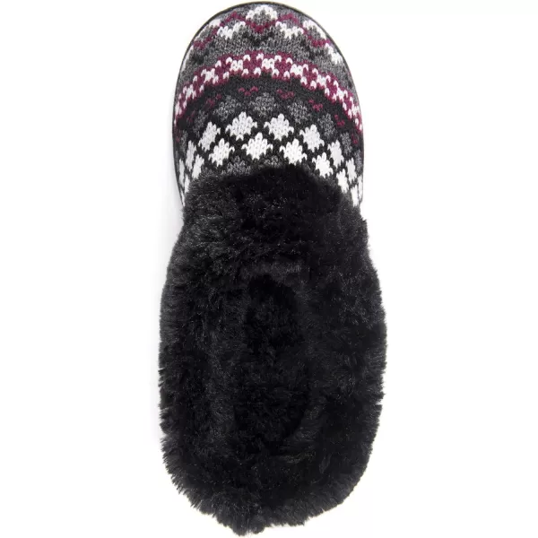 MUK LUKS Womens Suzanne Clog SlippersDark Grey