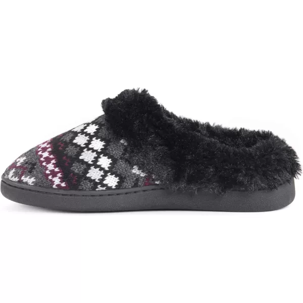 MUK LUKS Womens Suzanne Clog SlippersDark Grey