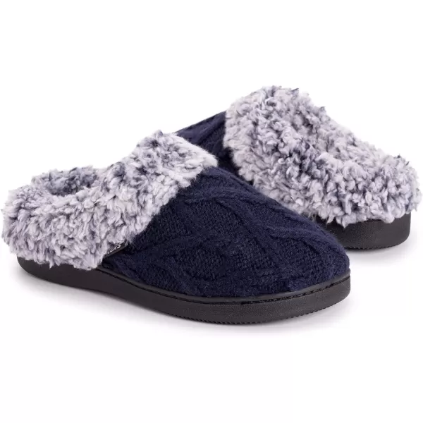 MUK LUKS Womens Suzanne Clog SlippersDark Sapphire