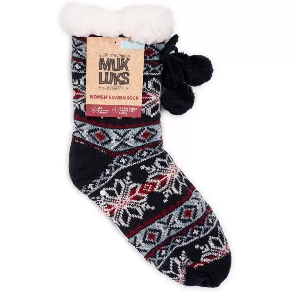 MUK LUKS Womens Tall Cabin Sox 1 Pair PackNordic Americana