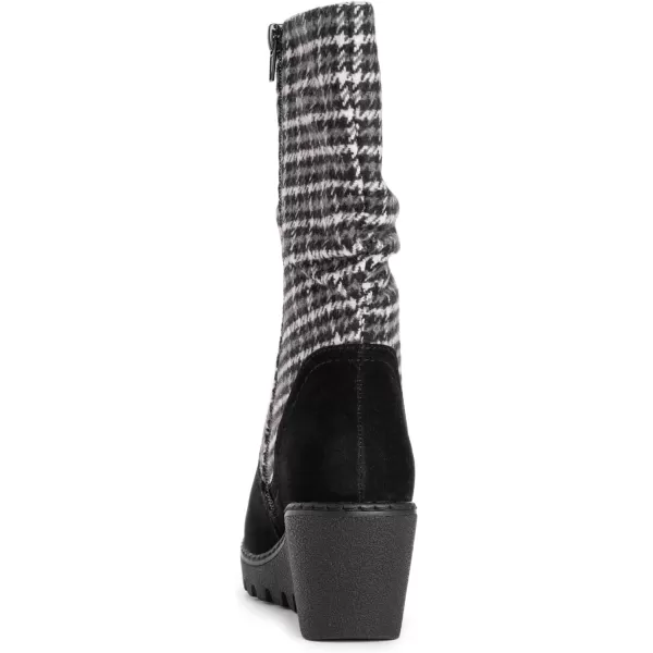 MUK LUKS Womens Vermont Stowe BootsHoundstooth Black