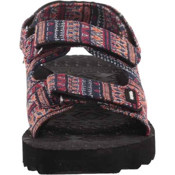 MUK LUKS Womens Wave Curl SandalsNavy Multi