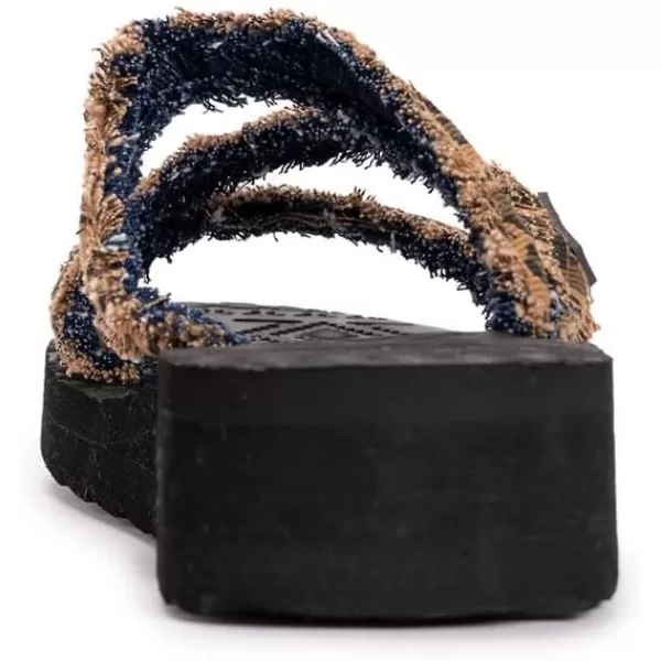 MUK LUKS Womens Wave Riptide SandalsBrown Leopard