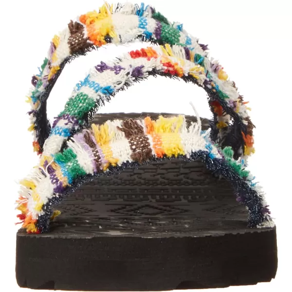 MUK LUKS Womens Wave Riptide SandalsWhite Multi