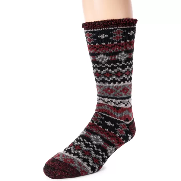 MUK LUKS mens Heat Retainers Mens 1pair Heat Retainer Thermal Insulated SocksRadiccino