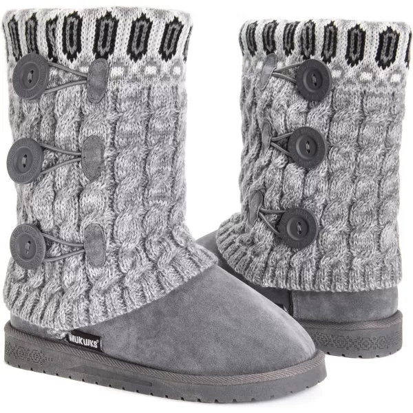 MUK LUKS womens CherylLight Grey