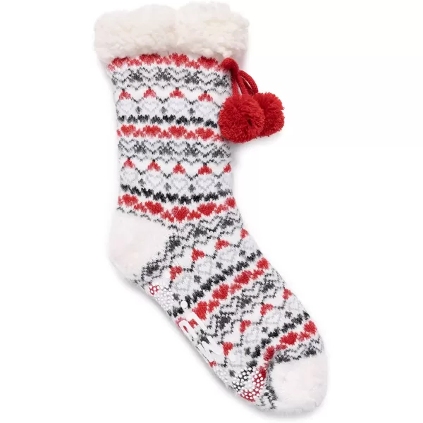 MUK LUKS womens Womens 1pair Cabin SocksGhost