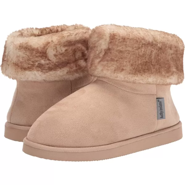 MUKLUK Womens Kathy Ireland Freesia Bootie SlipperTan