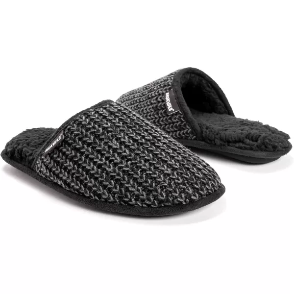 Muk Luks Mens Gavin SlipperEbony