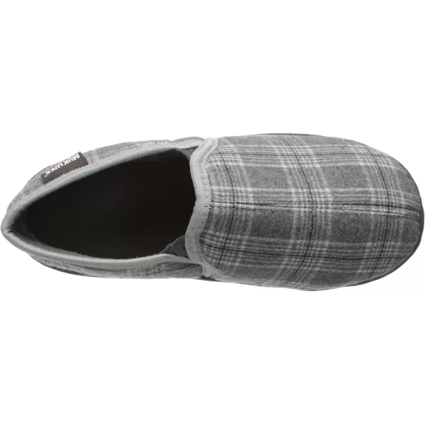 Muk Luks Mens Plaid Slip On SlipperGrey