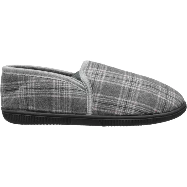 Muk Luks Mens Plaid Slip On SlipperGrey