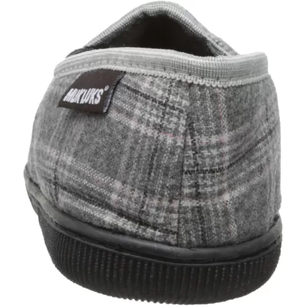 Muk Luks Mens Plaid Slip On SlipperGrey