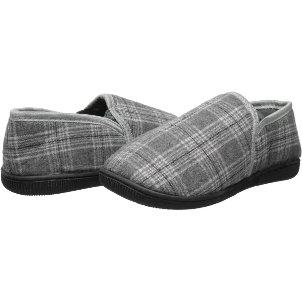 Muk Luks Mens Plaid Slip On SlipperGrey