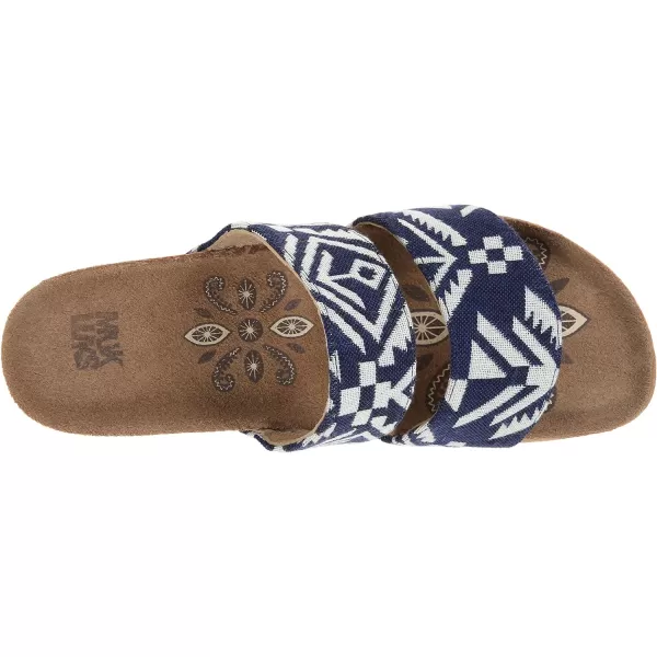 Muk Luks Womens Ava Terra Turf Wedge SandalNavy