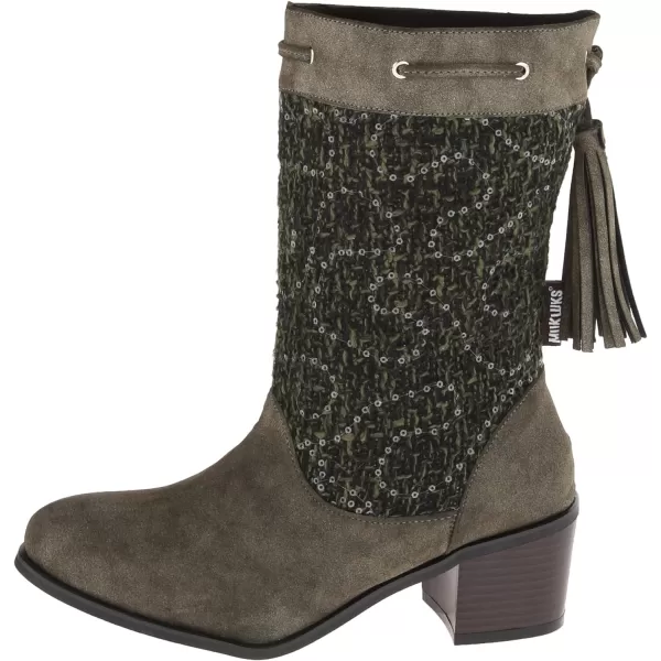 Muk Luks Womens Carla Cowboy BootGreen