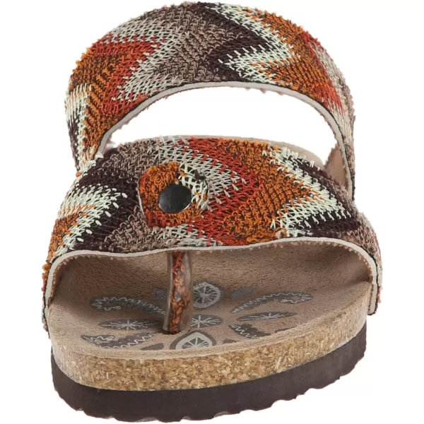 Muk Luks Womens Claire Duo Strapped Fisherman SandalOrange