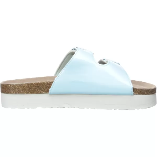 Muk Luks Womens Diane Flat SandalLight Blue