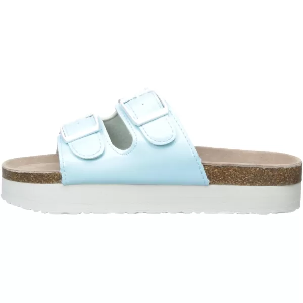 Muk Luks Womens Diane Flat SandalLight Blue