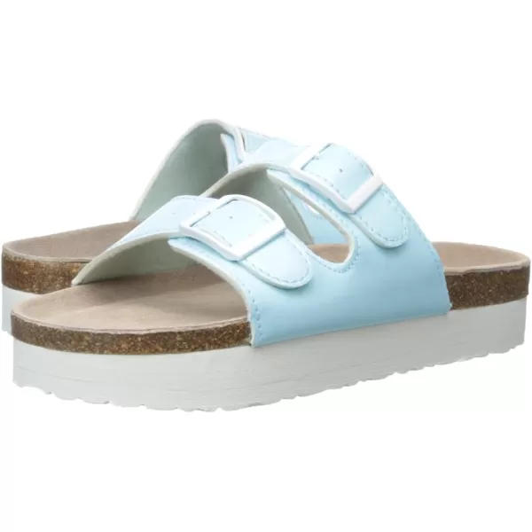 Muk Luks Womens Diane Flat SandalLight Blue