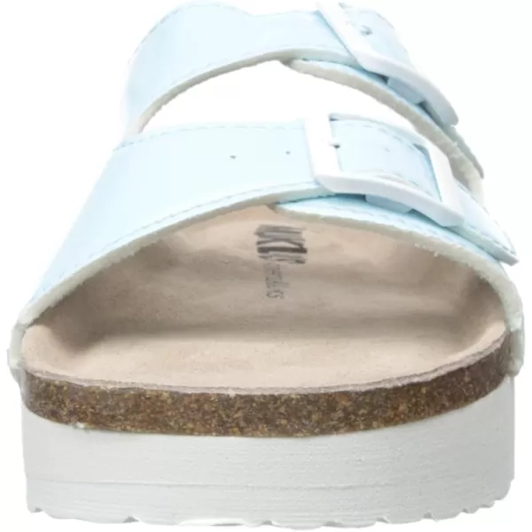 Muk Luks Womens Diane Flat SandalLight Blue