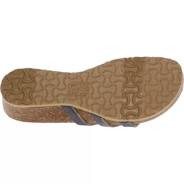 Muk Luks Womens Rose Terra Turf Wedge SandalGrey