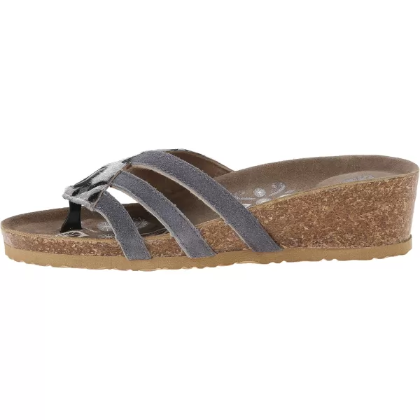 Muk Luks Womens Rose Terra Turf Wedge SandalGrey