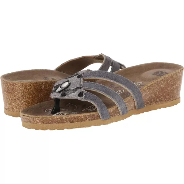 Muk Luks Womens Rose Terra Turf Wedge SandalGrey