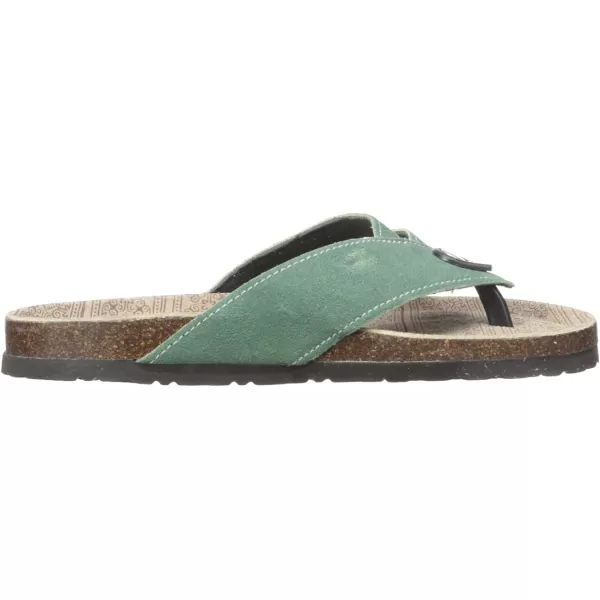 Muk Luks Womens Womens Francis Sandals Flat SandalEmerald