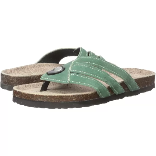Muk Luks Womens Womens Francis Sandals Flat SandalEmerald