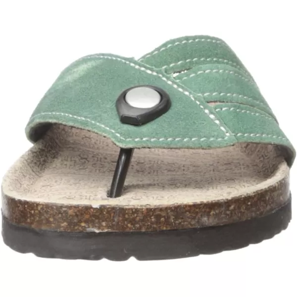 Muk Luks Womens Womens Francis Sandals Flat SandalEmerald